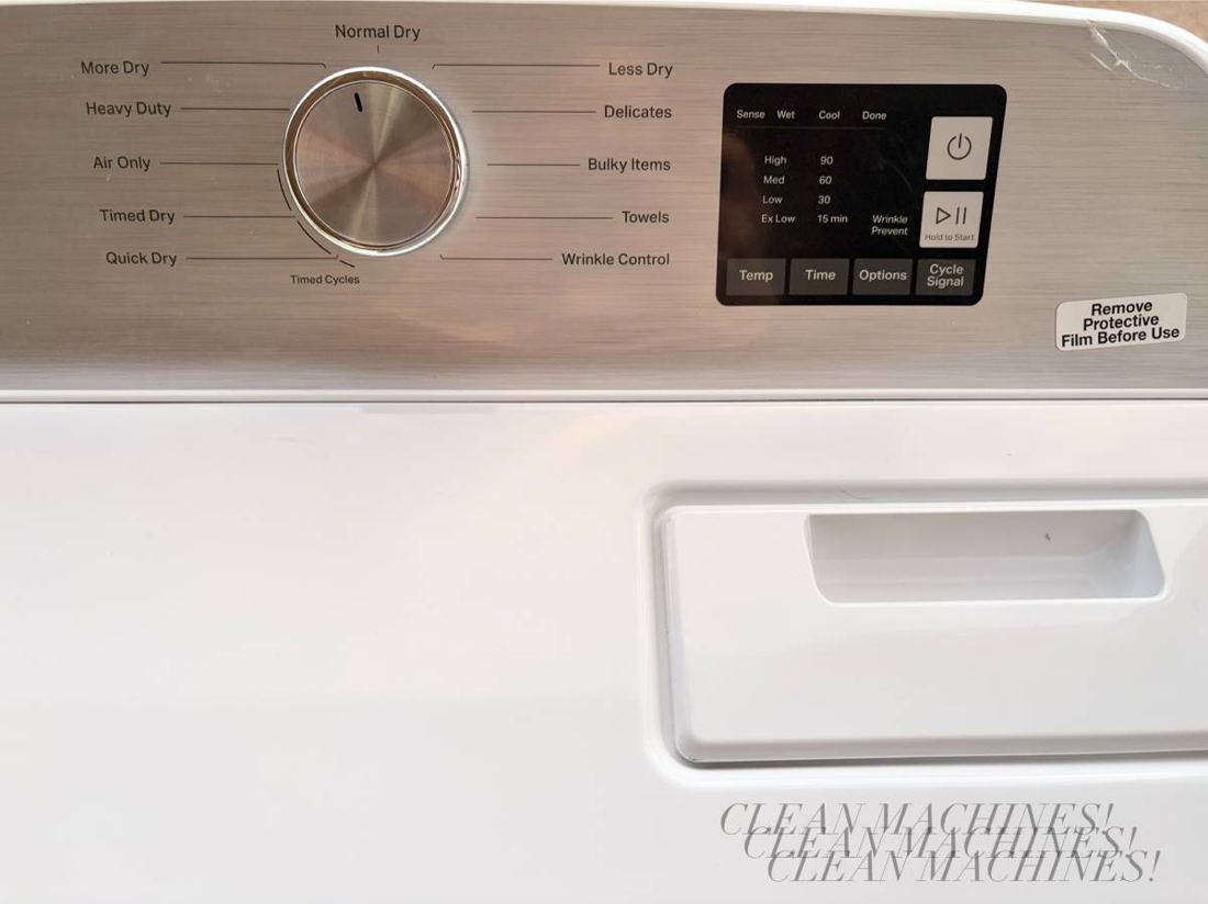 Maytag dryer control panel