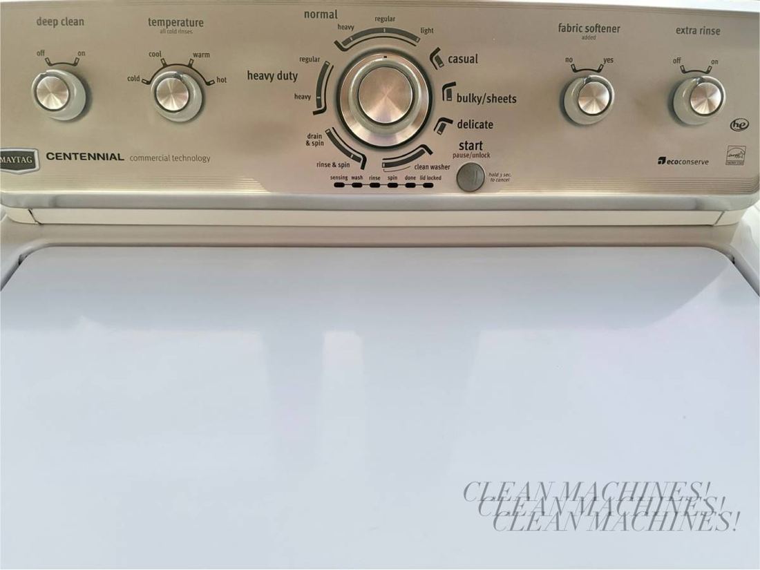 Washer control panel