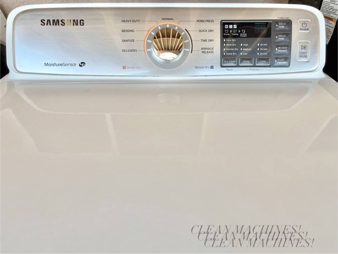 Samsung Gas Dryer Control panel
