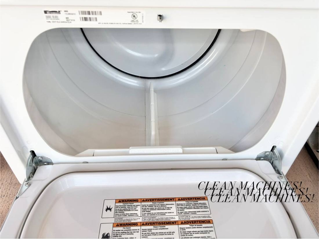 Kenmore electric dryer — Dryer drum interior