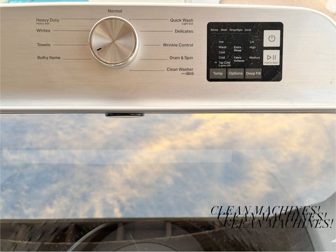 Maytag washer control panel