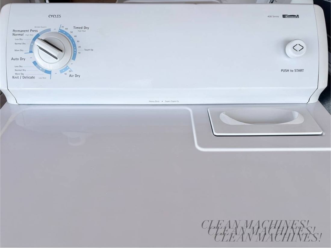 Kenmore 400 dryer control panel