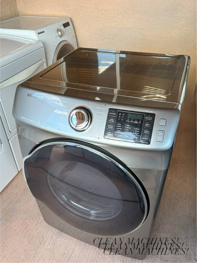 Samsung Steam Electric Dryer, $240, full front view