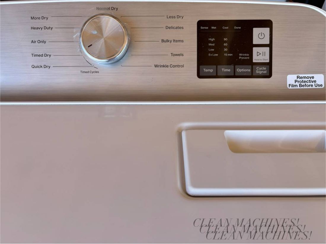Maytag dryer controls