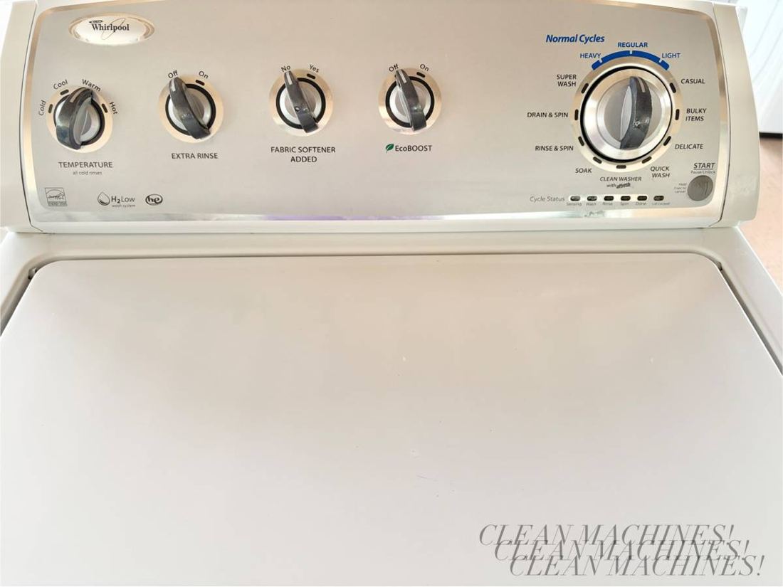 Whirlpool washer control panel