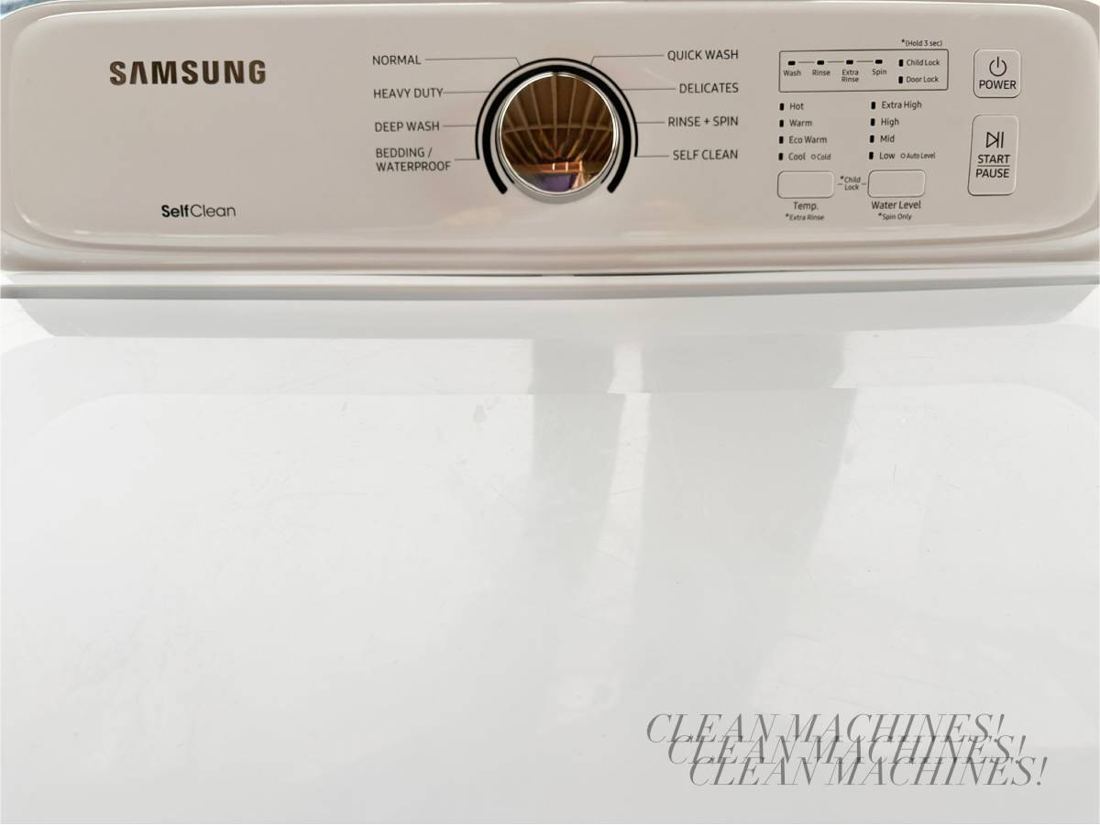 Samsung washer control panel