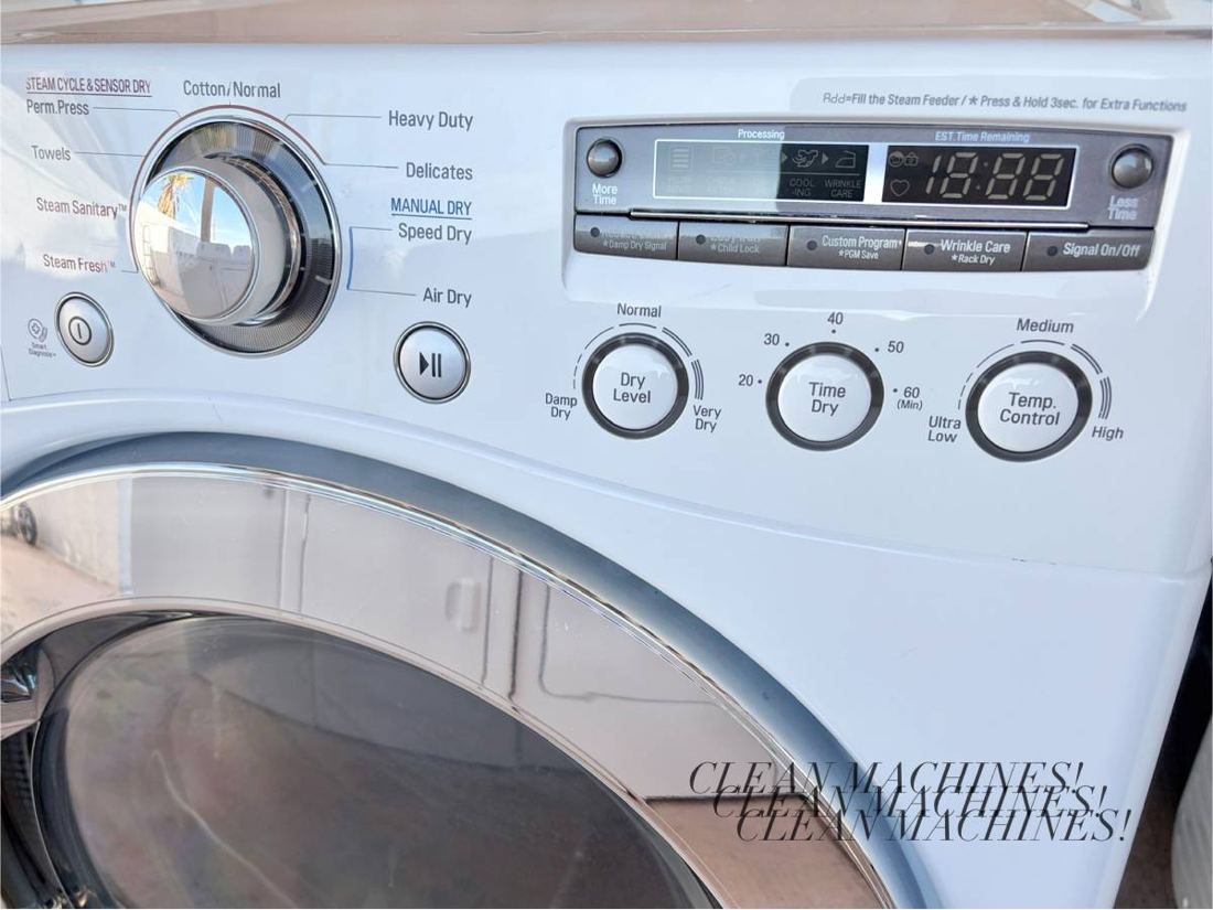 LG dryer control panel