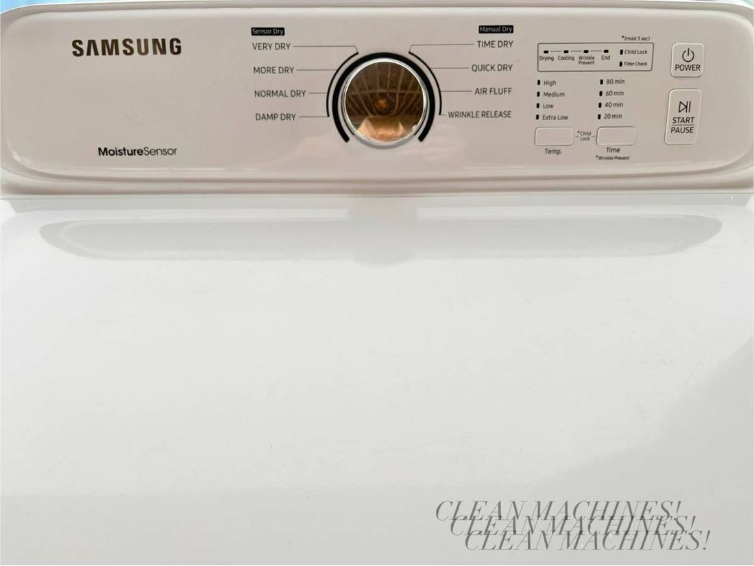 Samsung dryer control panel